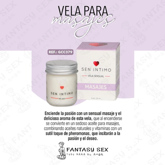 Vela para masajes